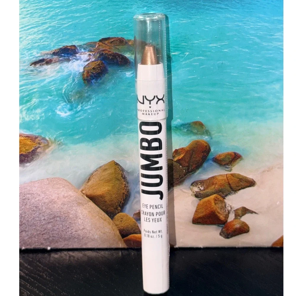 NYX Jumbo Eye Pencil Iced Mocha JEP617 Shimmer Taupe Cream Eyeshadow Crayon NEW